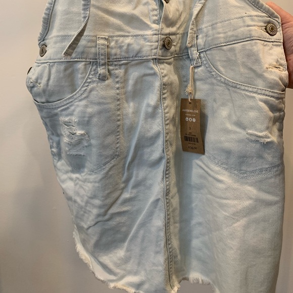 Jean Skirt Overalls - Picture 2 of 7